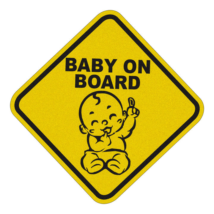 BABY ON BOARD LIGTH REFLEX LUMINOUS HIGH QUALITY STICKER FOR  CAR, VAN, BIKE, BUS AND ANY VEHICLE.....