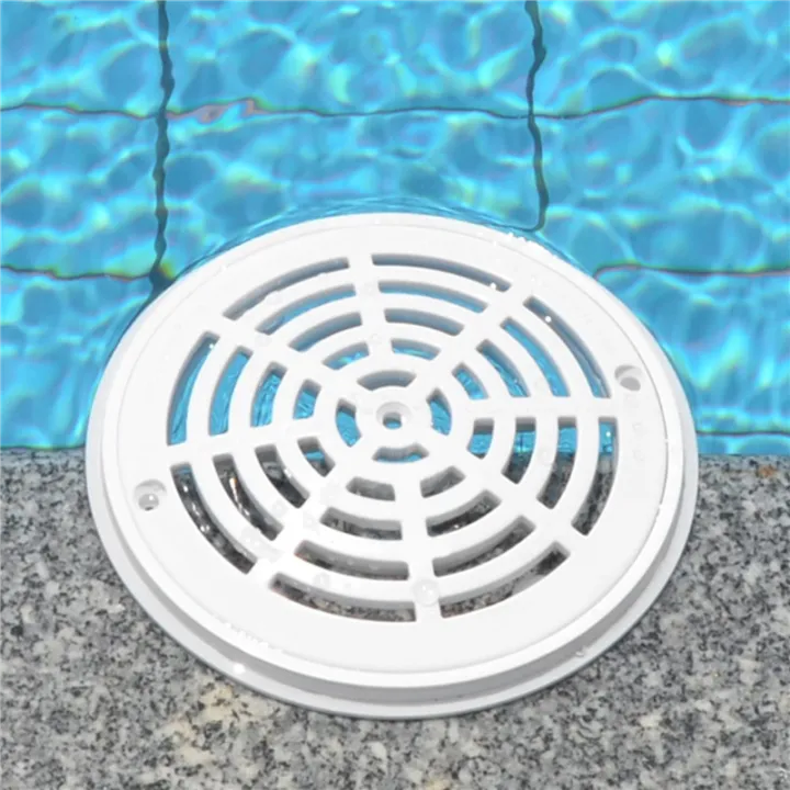 8Inch%20Pool%20Main%20Drain%20Cover%20the%20Top%20Grate%20Bottom%20Mounting%20Plates%20White%20Replacement%20Pool%20Drain%20Cover%20Pool%20Outlet%20Cover%20-%20Image%206