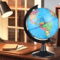 Small World Globe Portable Rotating Globe Suitable for Learning Geography and Decoration of Children's Rooms,10.6CM. 