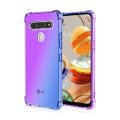 【ThinkWay】Fashion Gradient Clear Phone Case For LG K71 K61 K51 K50 K40S K41S K31 Q51 Q60 Stylo 5 6 Airbag Corners Soft Silicon Cover. 