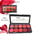 Lakyou Beauty Sealed With A Kiss Professional 10 Color Lipstick Palette. 