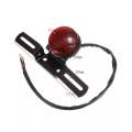 Motopart 12V Round Red Motorcycle Brake Tail Light for Bobber Chopper Cafe Racer ATVS. 