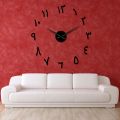 Arabic Numbers Acrylic Mirror Effect Sticker DIY Giant Wall Clock Retro Arabic Numerals Large Silent Wall Watch Home Decor. 
