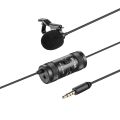 BOYA BY-M1 Pro II Universal Clip-on Microphone Omni-directional Condenser Lapel Mic - black. 
