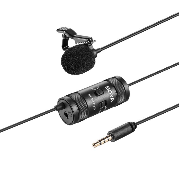BOYA%20BY-M1%20Pro%20II%20Universal%20Clip-on%20Microphone%20Omni-directional%20Condenser%20Lapel%20Mic%20-%20black%20-%20Image%203