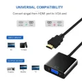 1080P HDMI to VGA Converter For Xbox Ps3 Ps4 PC TV LEDs Etc With Sound Port with Audio 3.5 Aux HDMI to VGA Adapter. 