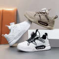 Leather Children Running Fashion Classic Soft Boys Casual Shoes comfortable breathable non slip kids sneakers. 