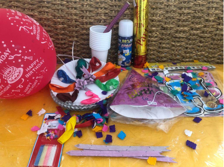 Party Pack Combo (Disposable Cup+ Plates+ Balloons+ Candles+ party ...