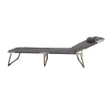 3 Folds Portable Bed Easy Carrying Foldable Sleep Bed with Pillow for Outdoor Activities. 