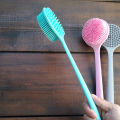 Silicone Back Brush, Long Handle Body Brush, Lightweight And Easy To Hold Shower Brush For Skin Cleansing Exfoliation. 