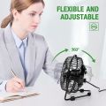 4 Inch Small Mini USB Table Desk Fan USB-Powered Desktop Fan Portable Cooling Solution Quiet for Home Office Car Travel. 