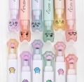 6Pcs/Set Cute Cartoon Cat Paw Highlighter Fluorescent Marker Pen Student Art Drawing Doodling School Office Kawaii Stationery. 