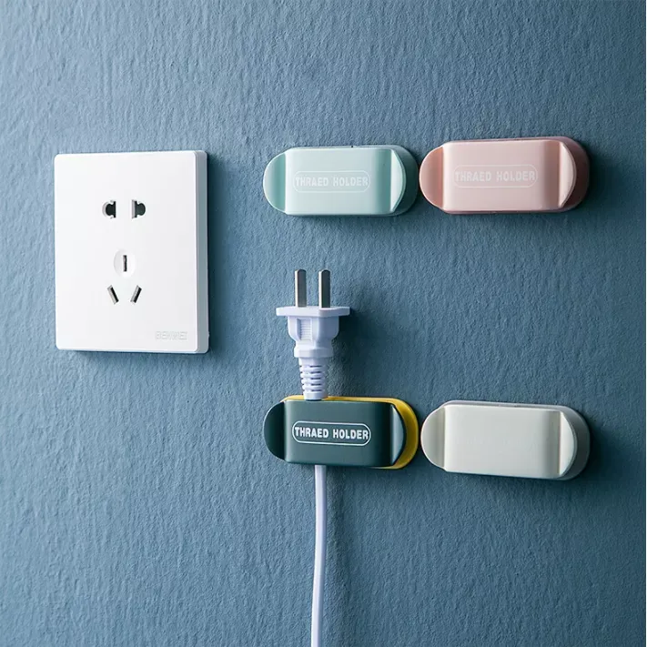 4PCS%20Plug%20Holder%20Kitchen%20Wall-Mounted%20Thread%20Holder%20Power%20Cord%20Storage%20Strong%20Adhesive%20Free%20Punch%20Bracket%20Socket%20Hooks%20Data%20Cable%20Organizer%20-%20Image%204
