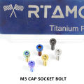 1 Piece Rtamo M3 Titanium Alloy Bolts M3x3.5/6/8/10/12/15/18/20mm Hexagon Hex Socket Cap Screws Din912. 