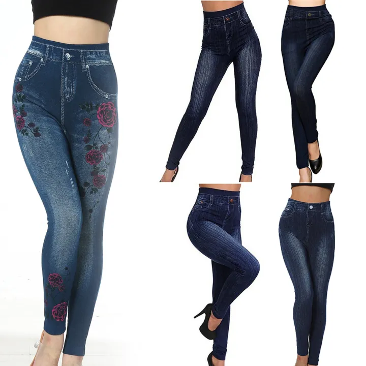 Dyegold%20Jean%20Leggings%20for%20Women%20Denim%20Print%20Fake%20Jeans%20Look%20Like%20Leggings%20Sexy%20Stretchy%20High%20Waist%20Slim%20Skinny%20Jeggings%20Capri%20-%20Image%205