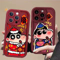 Phone Case For Oppo A16 A17 A53 A55 A18 A38 A76 A74 A12 A54s A1k A77 A95 A3s A5s A16s A31 A52 A16K A96 A17k A9 A16E A77s Back Cover Crayon shin-chan Chinese New Year Dragon Year Lucky Bag Cartoon Cute Soft New Design Silicone. 