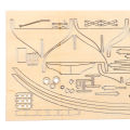 1100 Halcon Wooden Sailing Boat Model DIY Kit Ship Assembly Decoration Gift. 