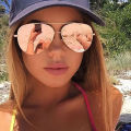 Mirror Sunglasses Men Or Women OVal Brand Designer Sun Glasses aviation Pink Rose Gold Eyeglasses Metal Frame How Sale. 