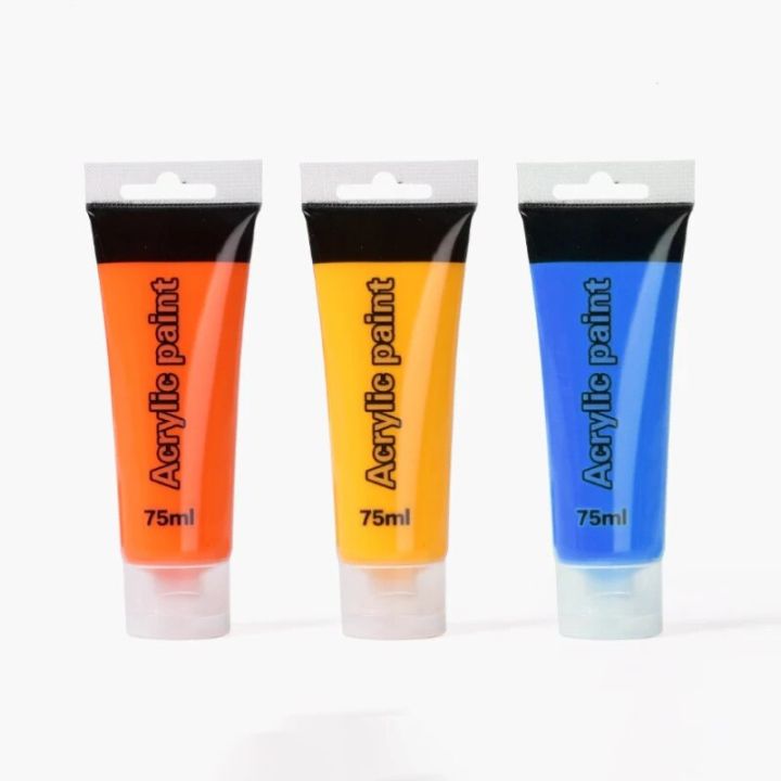Acrylic Paints Set 23 Colors 75ML Art Painting Paint Fabric Drawing Set Paint Brushes Palette
