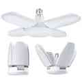 LED Bulb Fan Blade Lamp Foldable Light B22 Timing 30W Ceiling Home Garage Industrial Adjustable White Folding Lumen. 