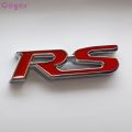 80*24mm New Design Car Stickers Red YW RS 3D ABS Badge Emblem Self Adhesive Vinyl Stickers For Cars. 