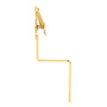 KOKKO Saxophone Marching Clamp-on Clip Holder Lyre With Bent Stem Portable Metal Music Clip Musical Instrument Accessories. 