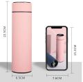 Hot Water Bottle Steel Stainless Vacuum Flask Bottle, Water Bottle With LED Smart Temperature Display Thermal Flask With Tea Strainer. 