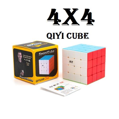 QiYi 4x4 Rubik Cube Sticker less - Smooth Speed Cube - 4x4x4 Magic Rubik Cube - New Deco LK