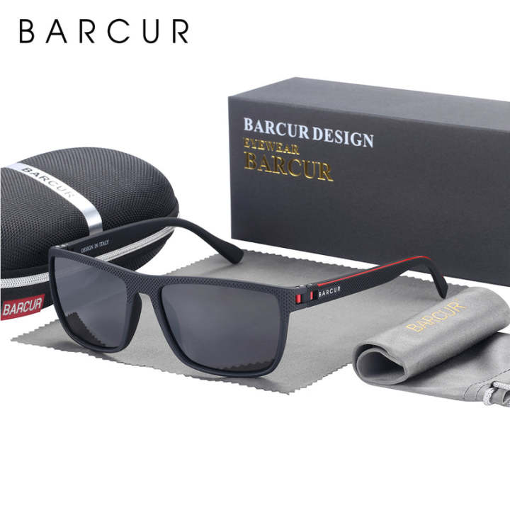 BARCUR Polarized / Sports Sunglasses for Men Polarized Travel TR90 Light Weight 2139