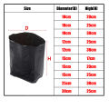 Pe Plastic Nursery Bags With Breathable Hole Thicken Permeable Growing Bags Garden Seedling Cultivation Transplanting Pot 5pcs. 