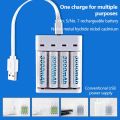 Universal Rechargeable Battery Quick Charge Adapter Battery Charging Tools USB Output Battery Charger For AA / AAA Battery. 