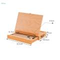 Wood Easel Box with Handle Desktop Sketch Box for Drafting Drawing Sketching. 