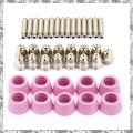 40 Pcs/Set of Plasma Cutting Machine Kit Electrode Nozzle Protective Cover Kit Suitable for AG60 SG55 Torch Accessories. 