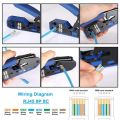 Network Cable Tester RJ45 Crimp Tool Kit CAT5 CAT5E CAT6 Crimping Tool Kit, 50PCS RJ45 CAT6 Connector Plug. 