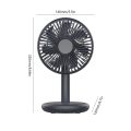 mini fan Portable Desk Fan 1200mAh Desktop Quiet Mini Cooling Fan USB Charging Air Cooler Table Fan 4-speed Electric Fan for Home CampingFashion Jewellery. 