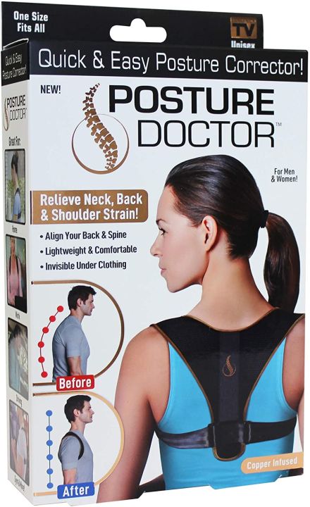 Posture Corrector-Back Brace for Men and Women- Fully Adjustable Straightener for Mid, Upper Spine Support- Neck, Shoulder, Clavicle and Back Pain Relief-Breathable