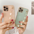 DuBaiNi Case For Xiaomi Redmi 10C Luxury Plating Fashion Lucky Clover Metal Bracelet Mobile Phone Chain Casing Soft Shockproof Cover for Girls For Rings With Lanyard. 