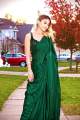 Green Saree with Sequin Work Blouse New. 