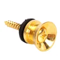 Replacement Guitar Strap Locks Parts Chrome Belt Lock Buttons Buckle Guitar Accessories Silver Black Color. 