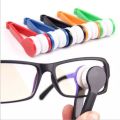 Portable Glasses Cleaning Mini Eyeglass Wiper Rub Two-side Glasses Brush Microfiber Spectacles Cleaner Cleaning Tools Super Soft Glasses Wipe Eyeglass Cleaner Brush Screen Rub. 