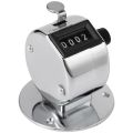 Round Base 4 Digit Manual Hand Tally Mechanical Palm Click Counter. 