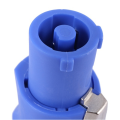 20PCS 3 Pin Male Powercon Connector NAC3FCA Speakon Plug 20A 250V AC Power Plug Connector Blue and Grey White. 