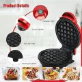 3 in 1 Mini Waffle Maker Machine 4 Inch- 350 Watts individual Belgian Waffles, Stainless Steel Non-Stick Pan Cakes, Small waffle Maker for Home Waffle. 