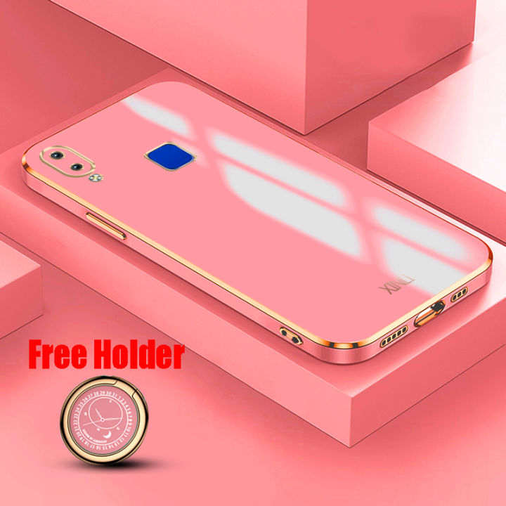 Biruiqu%20for%20VIVO%20Y1s%20Back%20Finger%20Print%20Version%20Back%20Cover%20Luxury%206D%20Plating%20Frame%20Shiny%20Bling%20Phone%20Pounch%20Soft%20Silicone%20Square%20Phone%20Case%20-%20Image%202