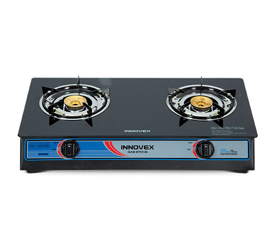 Innovex Glass Top Two Burner Gas Stove
