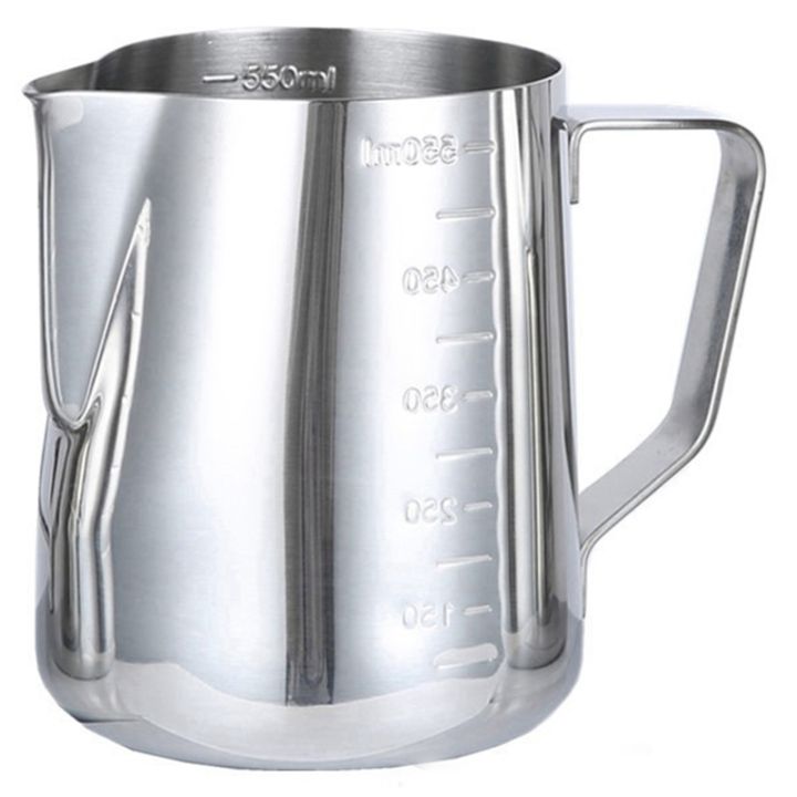 Pitcher Scale NAMUNY 550Ml Stainless Steel Espresso Coffee Pitcher Scale Coffee Latte ...