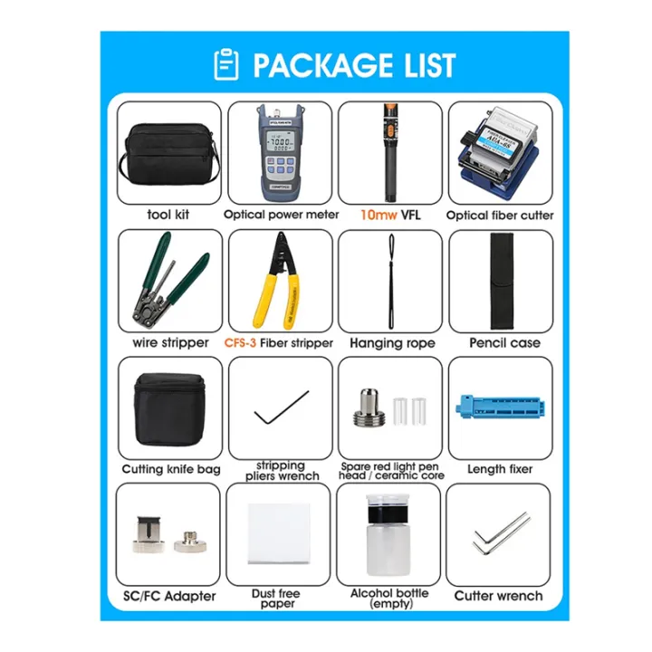 FTTH%20Fiber%20Optic%20Tool%20Kit%20with%20Fiber%20Cleaver%20-70-+10DBm%20Optical%20Power%20Meter%20Visual%20Fault%20Locator%2010Mw%20-%20Image%203