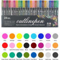 Self-Outline Graffiti Pen Lightstick Glitter Coloring Outline Markers Metallic Double Line Metallic Markers for Art Art. 