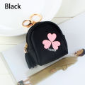 Pink Flower Small Bag Women PU Leather Coin Purses Fashion Jelly Handbag Girls. 