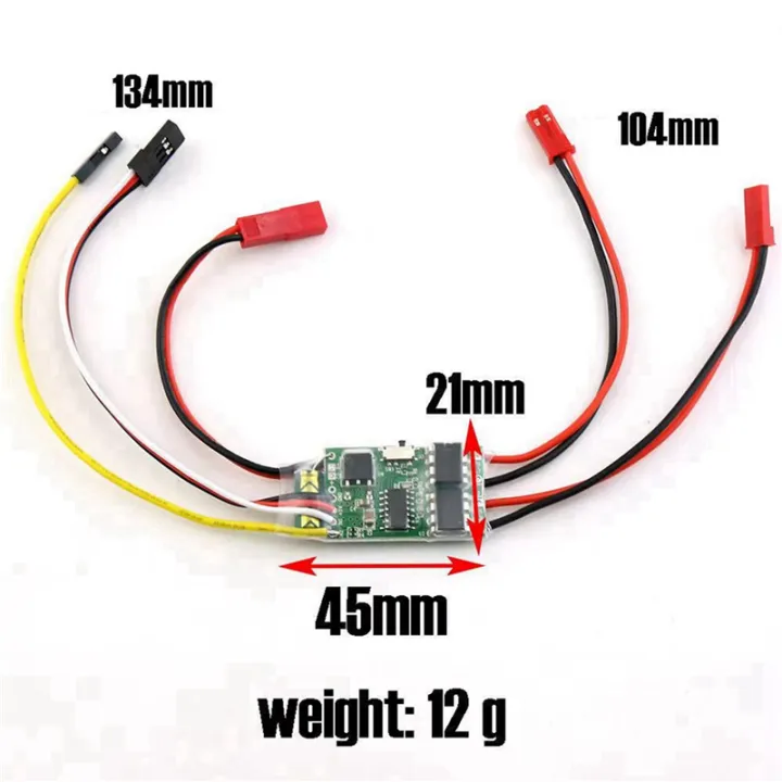 ARELENE%204X%20Two-Way%20Bidirectional%205A%20ESC%20Brushed%20Speed%20Controller%20Dual%20Way%20ESC%202S-3S%20Lipo%20for%20RC%20Model%20Car%20Boat%20Tank%20Spare%20Parts%20-%20Image%202